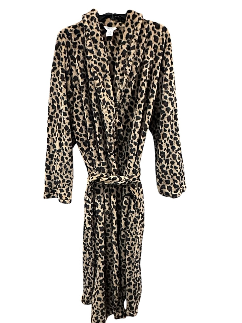 Sleep Chic Leopard Print Plush Bath Robe XL luxurious, beautiful, soft as butter
